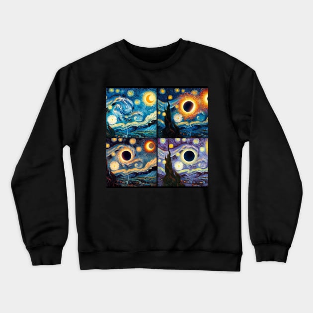 Eclipse Shirt 2024 Eclipse Tshirt Van Gogh Eclipse Shirt April 8 2024 Tee Eclipse 2024 Funny Astronomy Gift Solar Eclipse Crewneck Sweatshirt by HoosierDaddy